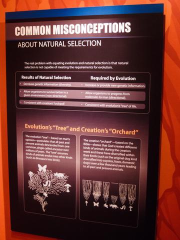 Sign: Common misconceptions about natural selection