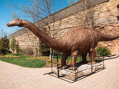 Dinosaur statue