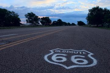 Route 66 in the ghost town of Glenrio